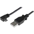 Miniatyrbild 1 av 4: 0 5 m mikro-USB laddnings- och synkroniseringskabel M/M - högervinkel mikro-USB - 24 AWG