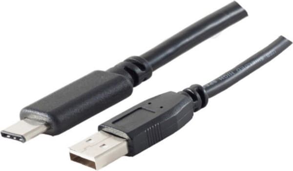 S-Conn 77143-1.8 USB-kabel 1,8 m USB 2.0 USB A USB C Svart