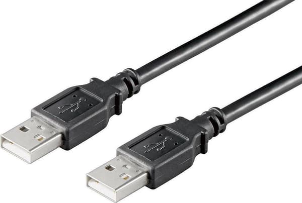 Alcasa USB 2.0, 0,5m USB-kabel 0,5m USB A Svart