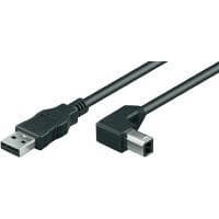 Wentronic Goobay USB 2.0 Hi-Speed kabel, svart, 1 m - USB 2.0-kontakt (Typ A) > USB 2.0-kontakt (Typ B) (93017)