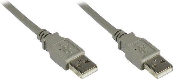 Bra anslutningar Alcasa BRA ANSLUTNINGAR - USB-anslutningskabel - USB 2.0 typ A (M) -> USB 2.0 typ A (M) - 0,5 m (2212-AA05)