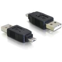 DeLOCK - USB-adapter - USB typ A, 4-stift (M) - 5-stift mikro-USB, typ A (M) (65037)