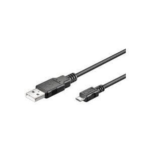 Wentronic Goobay - USB-kabel - USB typ A, 4-stift (M) - 5-stift mikro USB typ B (M) - 1 m (USB / Hi-Speed USB) - svart (93918)