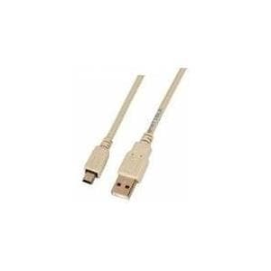 Herweck - USB-kaapeli - USB-tyyppi A, 4-nastainen (M) - mini-USB, tyyppi B (M) - 1,0 m (USB / USB2.0) - musta (012182)