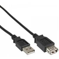 DeLOCK - USB-jatkokaapeli - USB-tyyppi A, 4-nastainen (M) - USB-tyyppi A, 4-nastainen (W) - 50cm (USB/USB2.0) - muotoiltu - musta (83401)