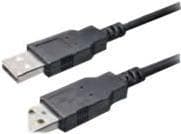 Bachmann - USB-kabel - USB (M) til USB (M) - USB 2.0 - 1 m - sort