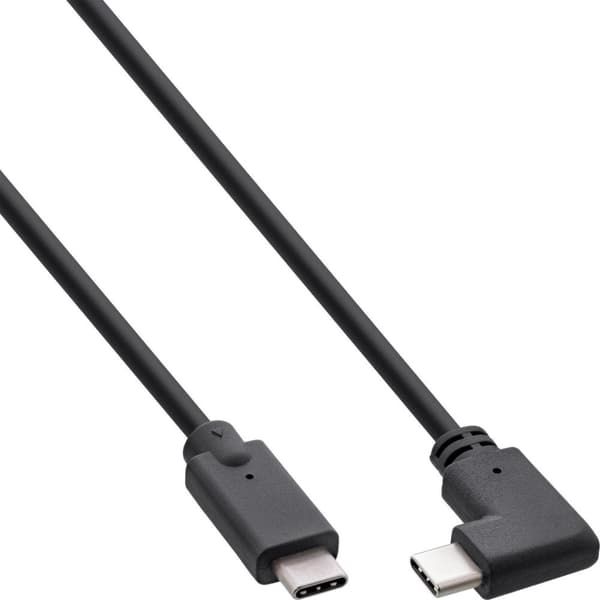 InLine® USB 3.2 Gen.2-kabel, USB Type-C hane/hane, svart, 1m (35706W)