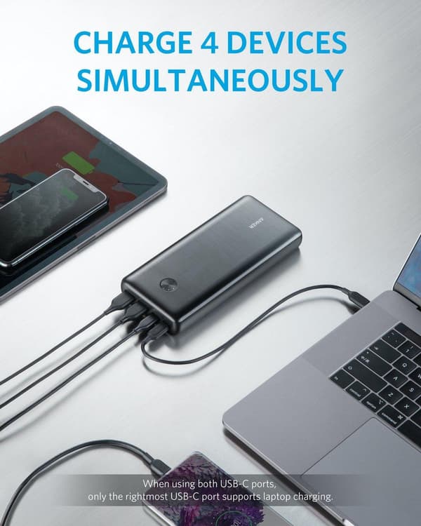Anker PowerCore III Elite 25600 mAh Power Bank - musta 100W