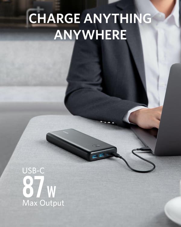 Anker PowerCore III Elite 25600 mAh Power Bank - musta 100W
