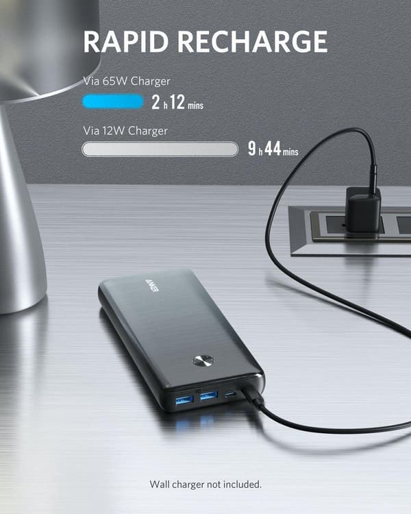 Anker PowerCore III Elite 25600 mAh Power Bank - musta 100W