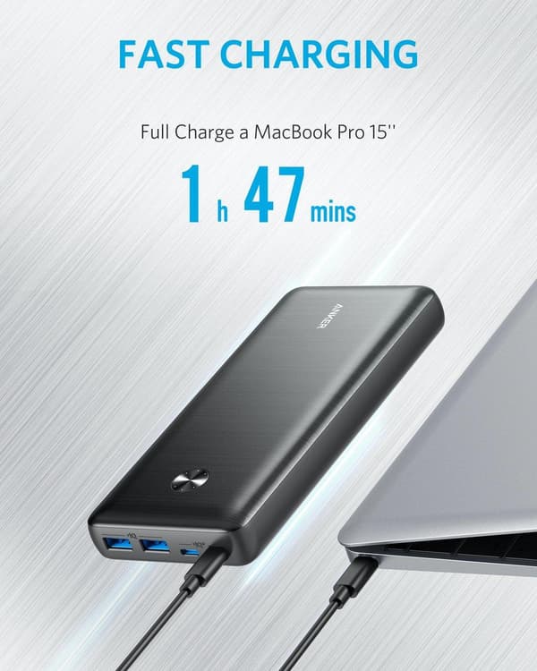 Anker PowerCore III Elite 25600 mAh Power Bank - musta 100W