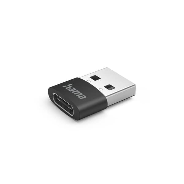 Hama USB-C adapter, USB-A stik - USB-C stik, uden kabel, 480 Mbit/s, 3 stk. (00201532)