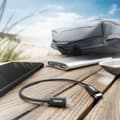 Miniatyrbillede 2 af 2: Hama ladekabel, USB-C - Lightning, 0,2 m, nylon, sort (00201601)
