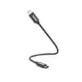 Miniatyrbillede 1 af 2: Hama ladekabel, USB-C - Lightning, 0,2 m, nylon, sort (00201601)