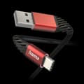 Miniatyrbillede 2 af 2: Hama Extreme USB-kabel 1,5 m USB 2.0 USB A USB C sort - rød (00201540)