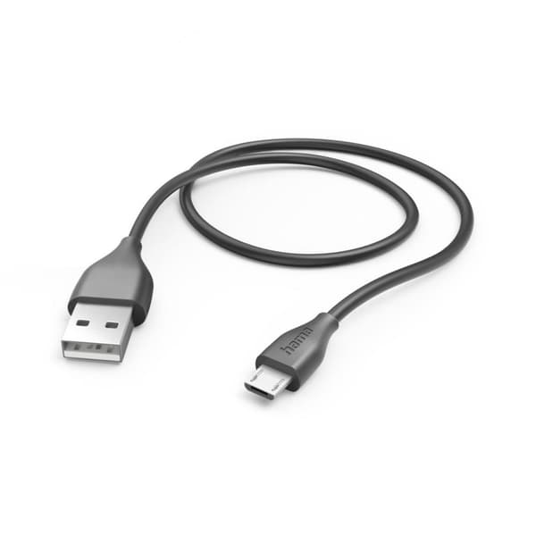 Hama laddningskabel, USB-A - micro-USB, 1,5 m, svart (00201586)