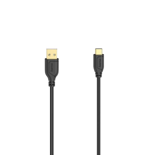 Hama 00200634 USB-kabel 0,75 m USB 2.0 USB A USB C svart (00200634)