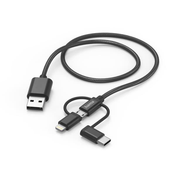 Hama 00201536 USB-kabel 1,5 m USB 2.0 USB A USB C sort (00201536)