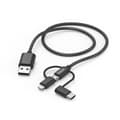 Miniatyrbillede 2 af 2: Hama 00201536 USB-kabel 1,5 m USB 2.0 USB A USB C sort (00201536)