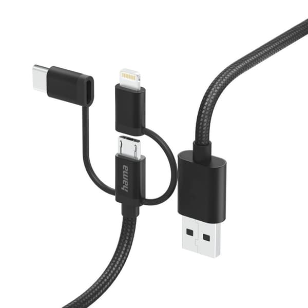 Hama 00201536 USB-kabel 1,5 m USB 2.0 USB A USB C sort (00201536)