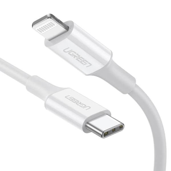 UGREEN USB C til Lightning-kabel MFi-certificeret PD Hurtigopladning Type C iPhone-kabel til iPhone 13/13 Mini/13 Pro Max, iPhone 12/11/12 Pro/X/XR/XS