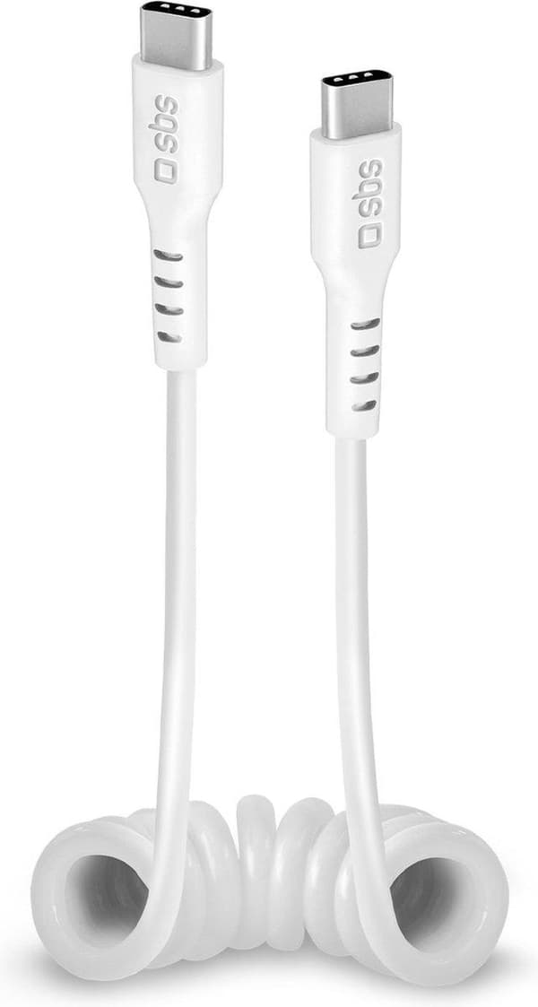 SBS TECABLETYPCCS1W USB-kabel 1 m USB 3.2 Gen 1 (3.1 Gen 1) USB C Hvid