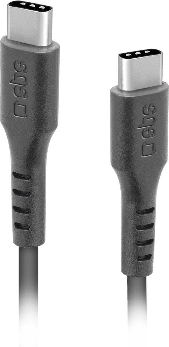 SBS TECABLETCC3M, 3 m, USB-C, USB-C, USB 2.0, musta