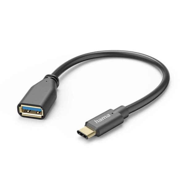 Hama 00125105 USB-kabel 0,15 m USB 3.2 Gen 1 (3.1 Gen 1) USB A USB C Sort