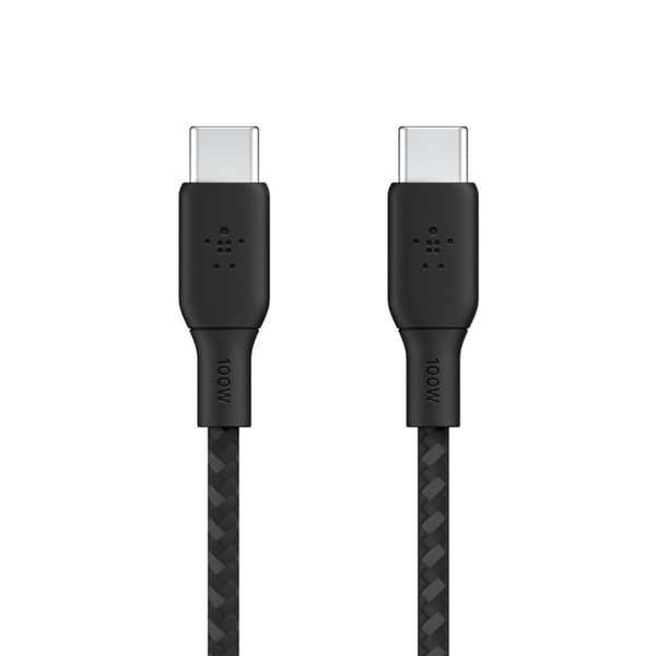 Belkin Boost Charge Braided - USB-C till USB-C - 3m - Svart
