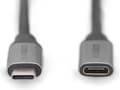 Pikkukuva 2 / 2: Digitus DB-300230-010-S USB-kaapeli 1 m USB 3.2 Gen 1 (3.1 Gen 1) USB-C Musta