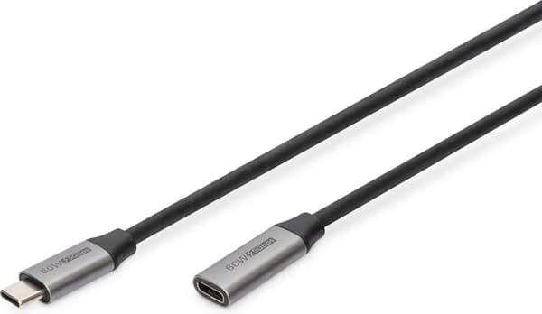 Digitus DB-300230-010-S USB-kaapeli 1 m USB 3.2 Gen 1 (3.1 Gen 1) USB-C Musta