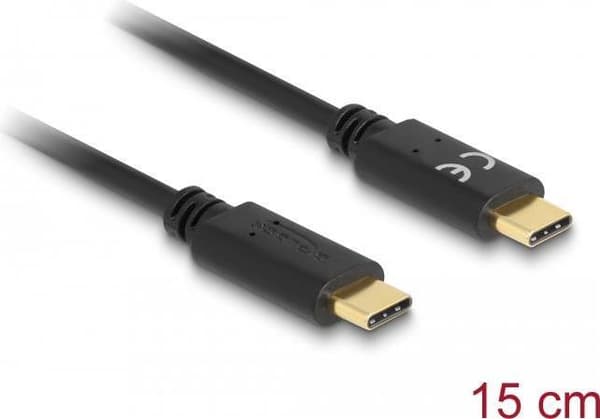 DeLOCK 85356 USB-kabel 0,015 m USB C Sort (85356)