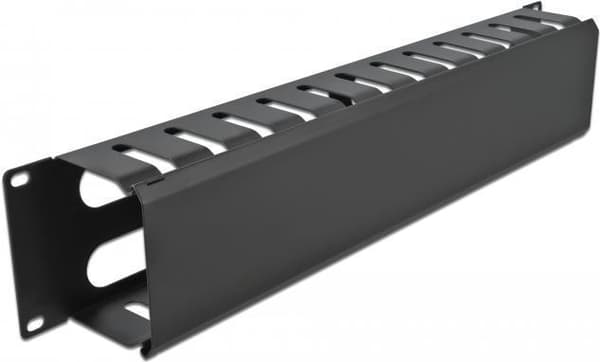 DeLOCK - Kaapelin reitityslevy ohjauskaappiin - Musta - 2U - 48,3 cm (19") (66553)