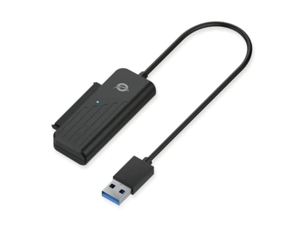 Conceptronic ABBY - Lagercontroller - 2,5" (6,4 cm) - SATA 6 Gb/s - 600 MBps - USB 3.0 Sort