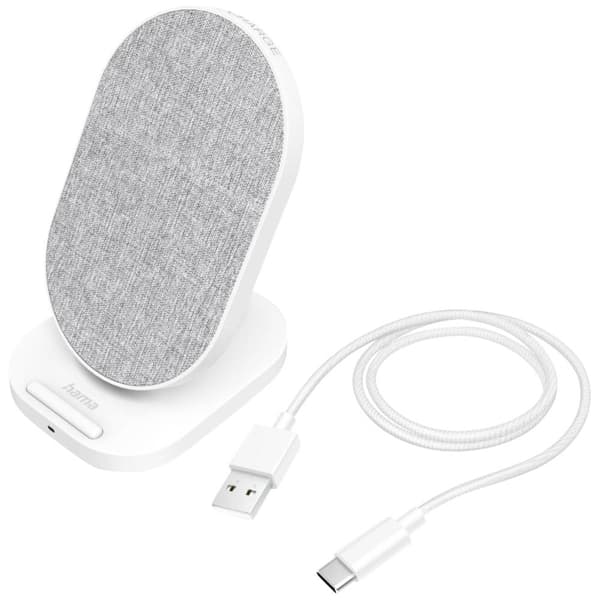 Hama induktionsladdare 2000 mA QI-FC10S-Fab 00201686 Utgångar Qi-Standard Vit Vit