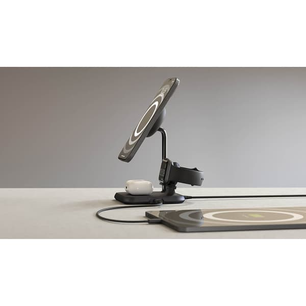 Trådløs Lader 4-i-1 Magnetisk + Ur