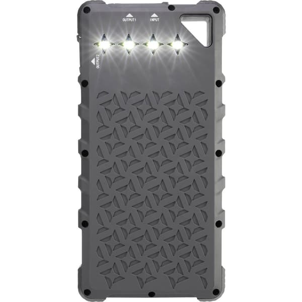 VOLTCRAFT VC-SL16000 VC-11946675 Solcells-powerbank Laddström solcell 280 mA Batterikapacitet 16000 mAh