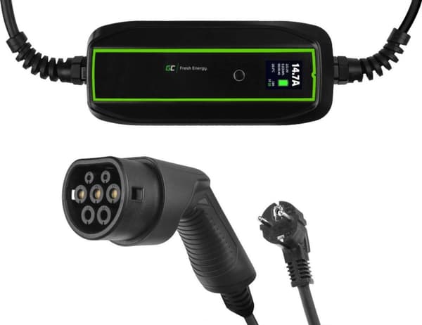 Green Cell EV16 laddstation för elfordon Svart 1 Inbyggd LCD-display