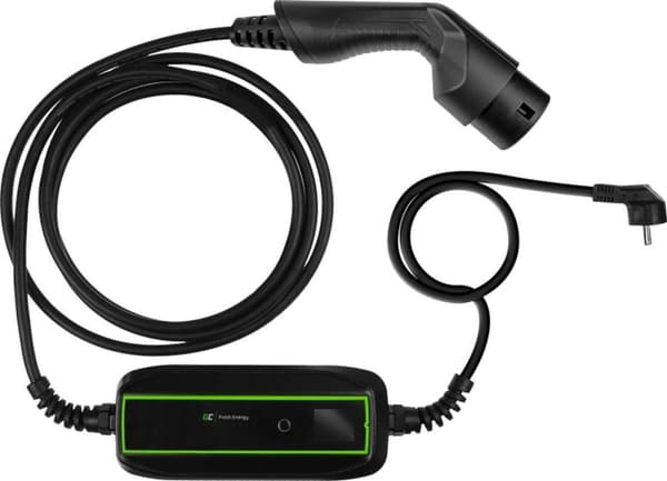 Green Cell EV16 laddstation för elfordon Svart 1 Inbyggd LCD-display Svart