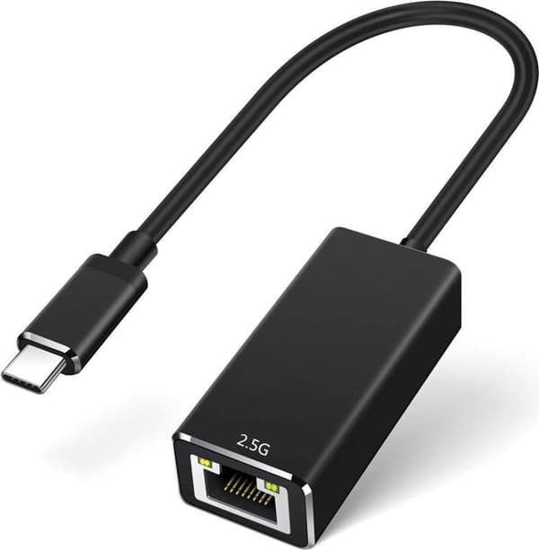 VALUE USB 3.2 Gen 2 Typ C till 2,5 Gigabit Ethernet-omvandlare (12.99.1134) Svart