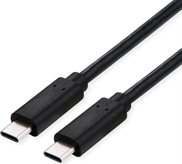 ROLINE USB4 Gen3x2-kabel, CC, ST/ST, 100W, svart, 1 m (11.02.9082)