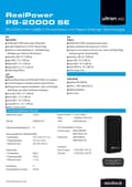 Miniatyrbillede 7 af 8: Powerbank RealPower PB-20000 SE 20.000 mAh (415548)