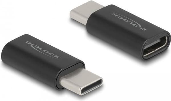 DeLOCK Adapter SuperSpeed USB 10 Gbps (USB 3.2 Gen 2) USB Type-C han-til-hun-portsparer sort (60034)