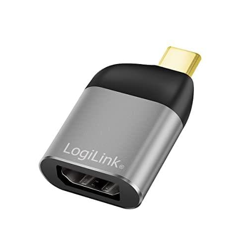 LogiLink USB 3.2 Gen2 Adapter Ultra HD 8K USB Type C (han) til DisplayPort (hun), farve: sort/grå