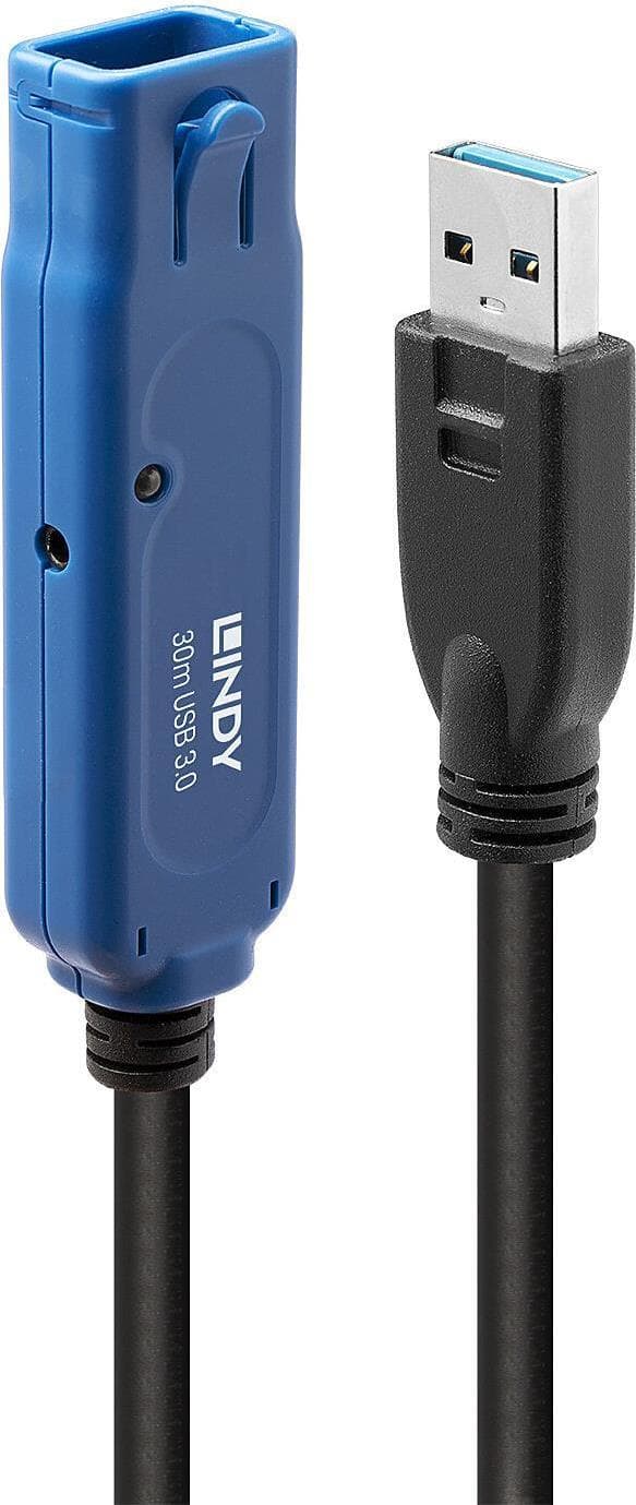 Lindy 30m USB 3.0 aktiv förlängning Pro USB 3.0-anslutningar upp till 40m (43362)