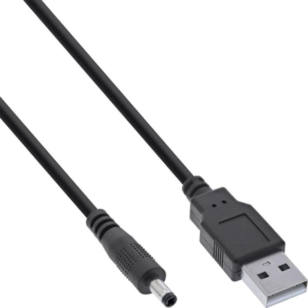 InLine USB DC strømadapterkabel - USB A han til DC 4,0x1,70 mm tøndestik - sc (26806D)