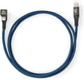 Miniatyrbillede 5 af 11: NEDIS USB-kabel USB 2.0 | Apple Lightning 8 pin | USB-C™-stik | 60W | 480 Mbps | Forniklet | 1,00 m | runde | Flettet / Nylon | Blå/sort (GCTB39650AL1