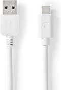 Pikkukuva 3 / 10: Nedis CCGW61650WT10 USB-kaapeli 1 m USB 3.2 Gen 2 (3.1 Gen 2) USB A USB C Valkoinen (CCGW61650WT10)