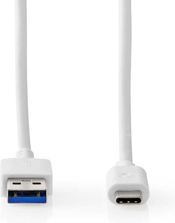 Nedis CCGW61650WT10 USB-kaapeli 1 m USB 3.2 Gen 2 (3.1 Gen 2) USB A USB C Valkoinen (CCGW61650WT10)