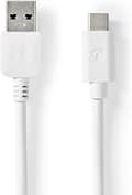 Pikkukuva 7 / 10: Nedis CCGW61650WT10 USB-kaapeli 1 m USB 3.2 Gen 2 (3.1 Gen 2) USB A USB C Valkoinen (CCGW61650WT10)